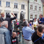 Protest gegen die Anti-Islam-Kundgebung von Michael Stürzenberger in Kaufbeuren.