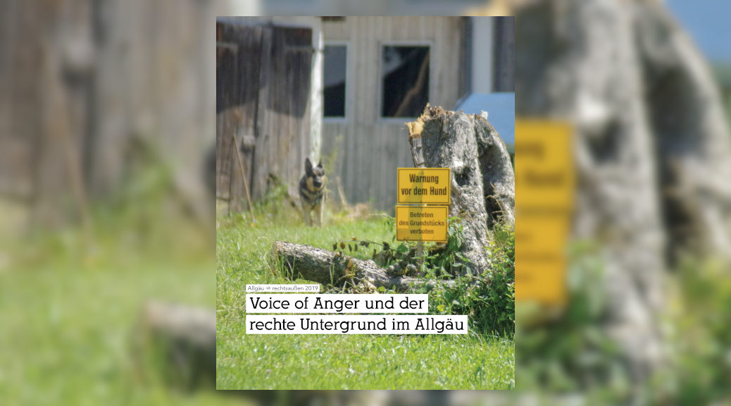 Das Redaktionsteam von Allgäu ⇏ rechtsaußen legt erstmals eine aufwändige Recherche über den bislang unterschätzten rechten Untergrund im Allgäu vor.