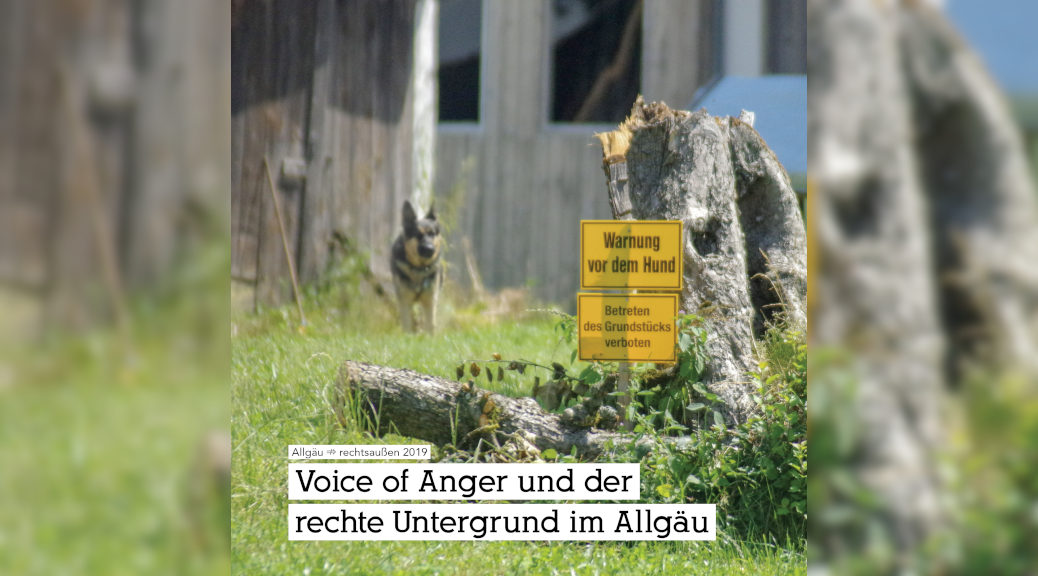 Das Redaktionsteam von Allgäu ⇏ rechtsaußen legt erstmals eine aufwändige Recherche über den bislang unterschätzten rechten Untergrund im Allgäu vor.